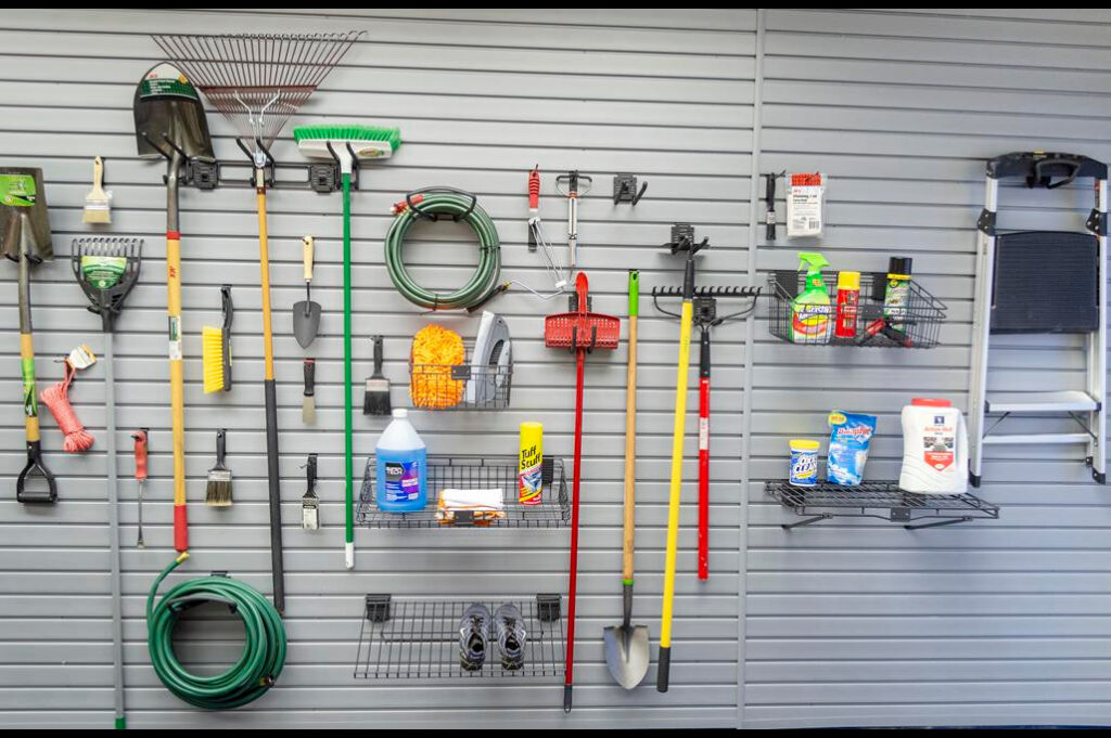 Naperville - Slatwall and a Garage Storage Cabinet